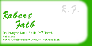 robert falb business card